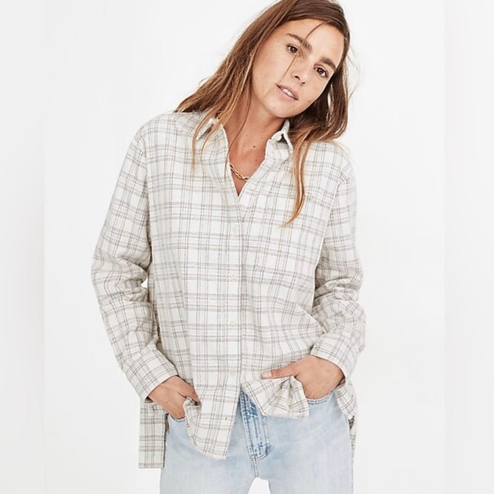 Madewell Corduroy Oversized Ex- Boyfriend Shirt Shacket XXS